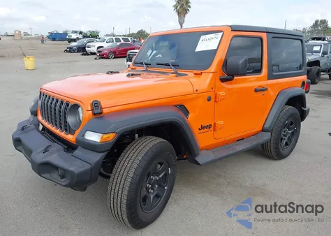 2025 Jeep Wrangler 2-Door Sport 4X4 z USA, uszkodzony, nr VIN 1C4PJXAN2SW593343